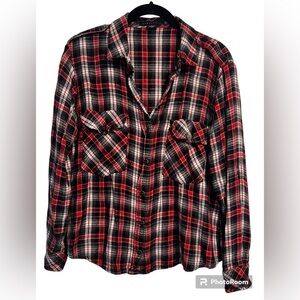 Sanctuary Plaid Button Down Shirt